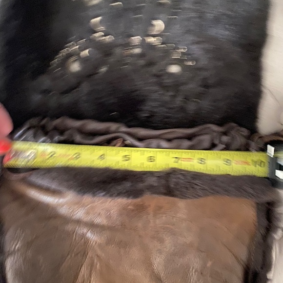 Vintage gently used brown suede Dolce and Gabbana Butterfly Messenger Bag. - Picture 12 of 13